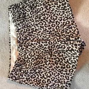 J. Crew cheetah print shorts