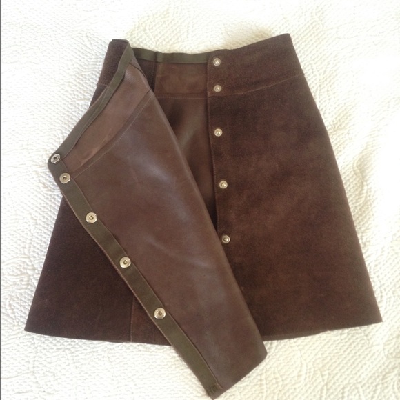 Beautiful vintage suede skirt - Picture 2 of 2