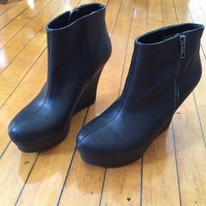 Black ankle boots