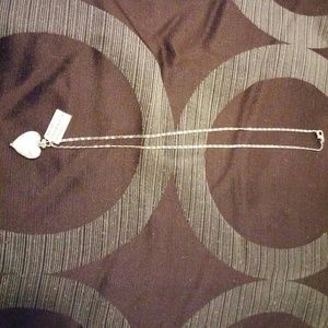 Glass heart necklace