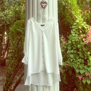 White High Low Tunic - New Look Inspire