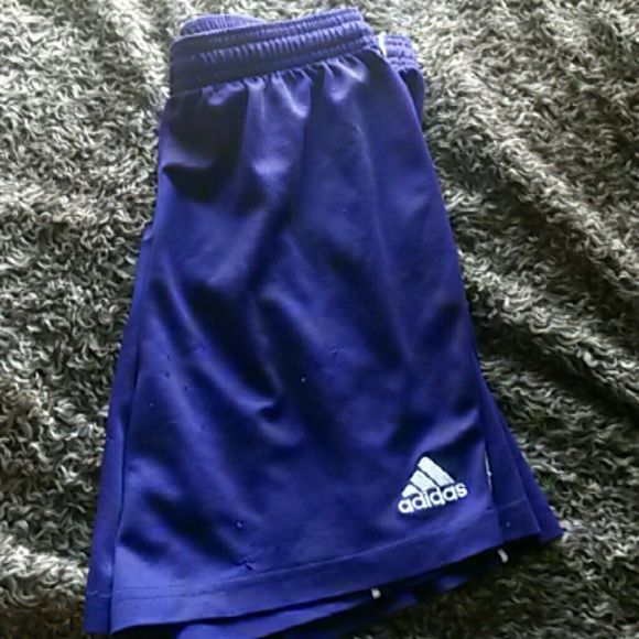Purple athletic shorts