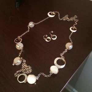 Long necklace w/ matching earrings