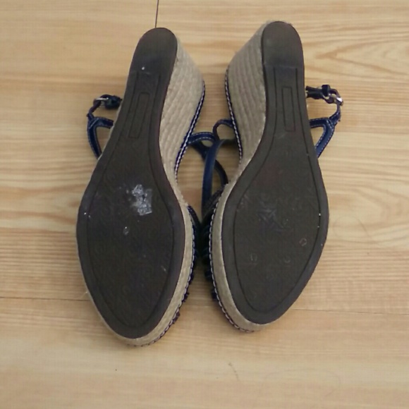 Etienne Aigner Navy Blue Wedges - Picture 3 of 4