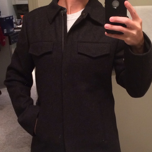 JCrew charcoal grey coat