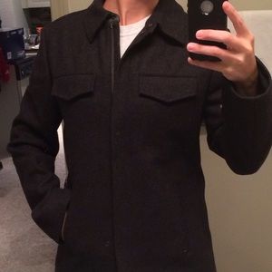 JCrew charcoal grey coat