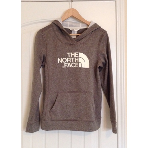 The North Face Sweaters - North Face Pullover Hoodie in Heather Grey