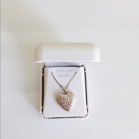 Locket Sterling Silver Necklace Heart