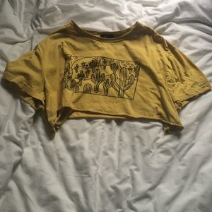 Mustard crop top