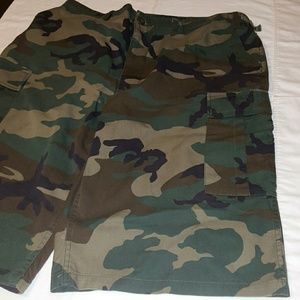 Men Army Fatigue long shorts