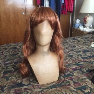 Long Copper Cosplay Wig