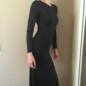 Black Dress with Train