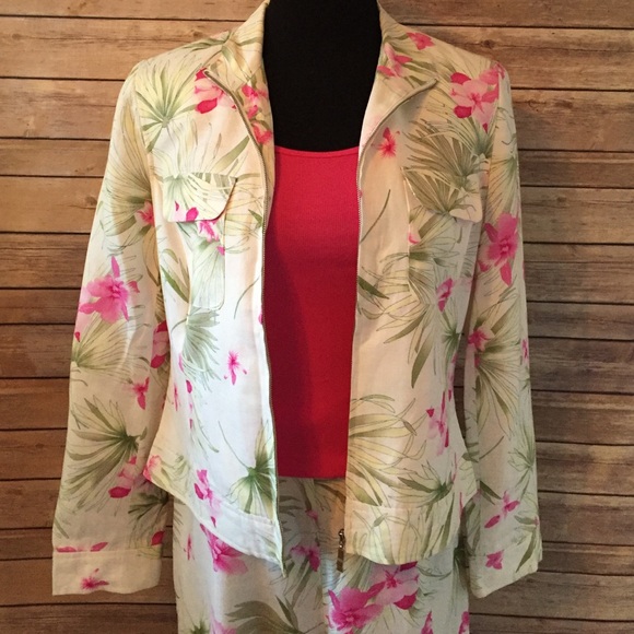 Evan Picone Linen 2 piece suit - Picture 2 of 2