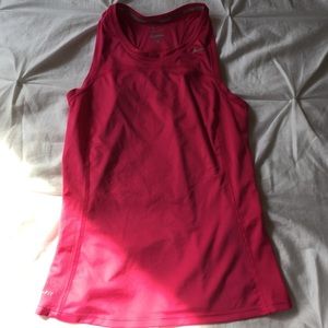 HOT PINK NIKE run tank