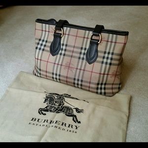Burberry Haymarket tote