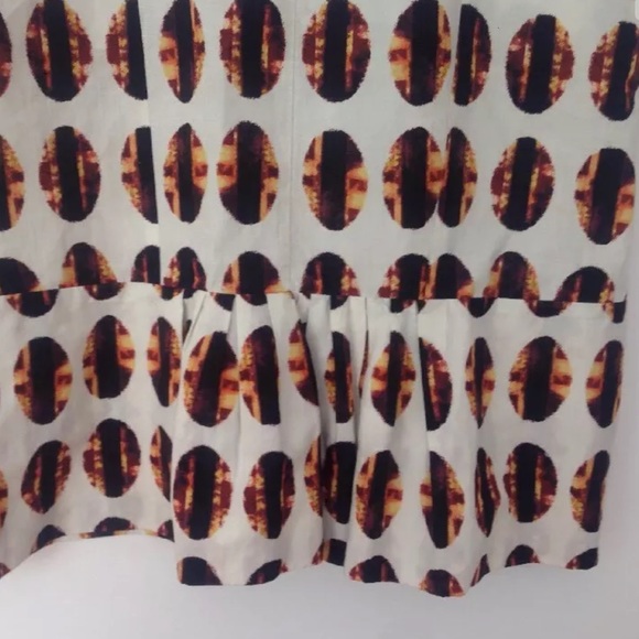 ❌SOLD❌ MARNI COTTON LINEN RUFFLE FRONT DRESS - Picture 2 of 4