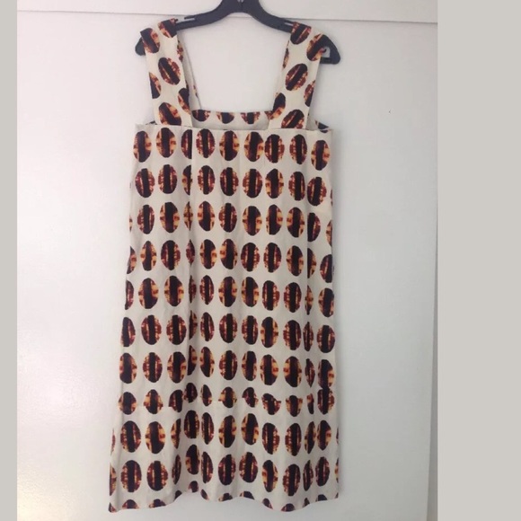 ❌SOLD❌ MARNI COTTON LINEN RUFFLE FRONT DRESS - Picture 3 of 4