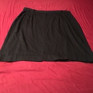 Black plus size skirt