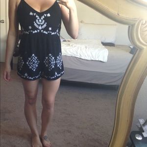 Boho print romper