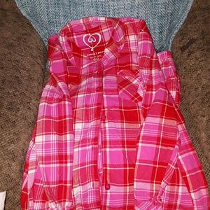 Vs pink and red flannel pjs