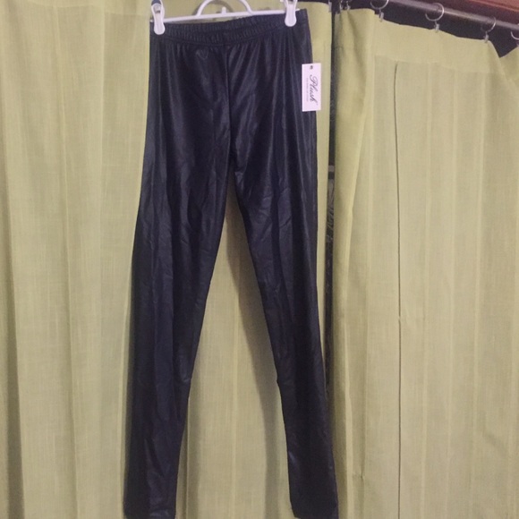 Brand new pleather leggings with soft lining