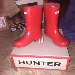 Kids hunter rain boots boy polo snow boots size12