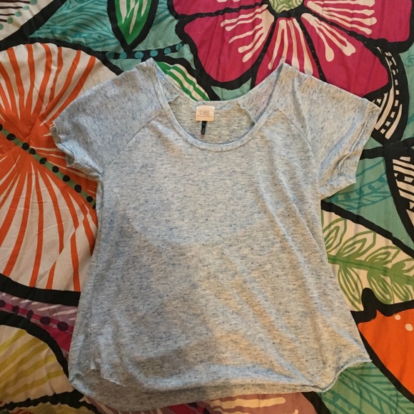 Light blue top