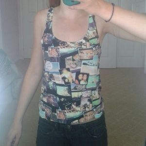Collage tank top