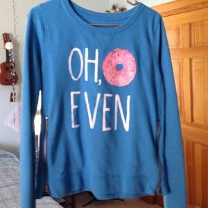 "oh donut even" sweater 🍩