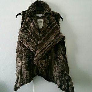 Faux fur vest