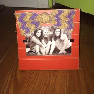 Orange and purple picture frame!