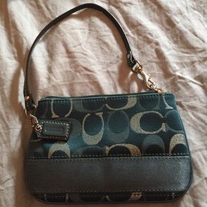 Small Authentic Coach Wristlet