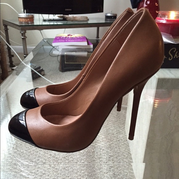 Sale! H by Halston black and brown heels.