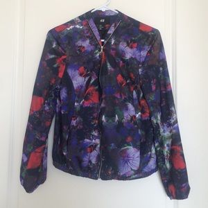 H&M floral print track jacket