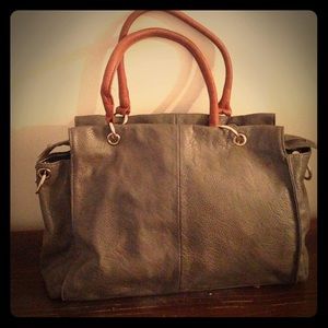 Grey overnight bag