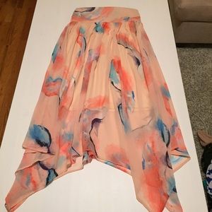 Bar III Watercolor Maxi Skirt