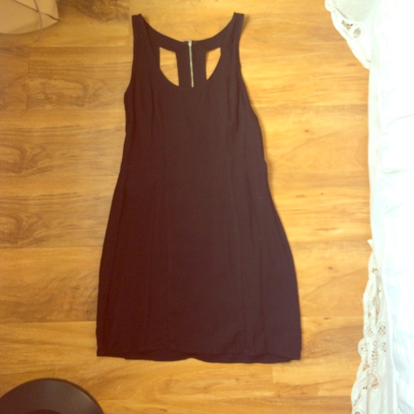 Black Dress Cut-Out Back