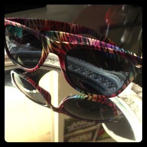 Rainbow Zebra Wayfarer Sunglasses