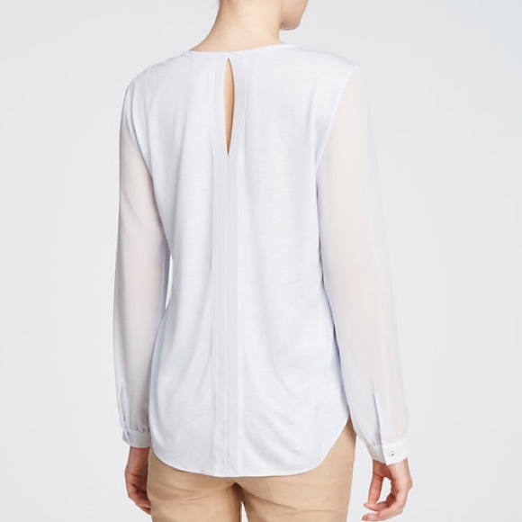 Ann Taylor Mixed Media Blouse