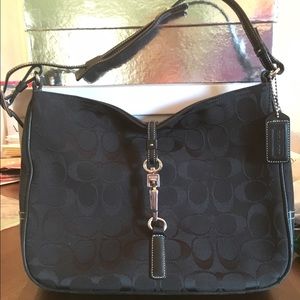 Black signature Coach hobo