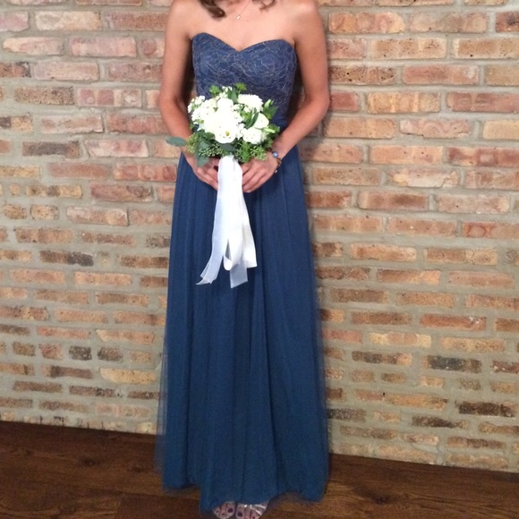 BHLDN Juliette Dress Size 0 in Lapis - Picture 1 of 6