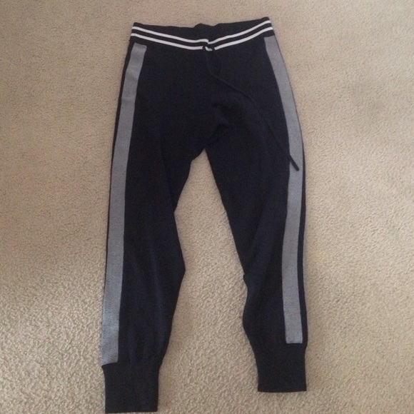black and white joggers