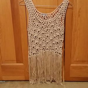 Creamy pale pink tank top