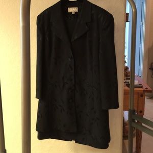 Black Coat dress w sleeveless tank dress