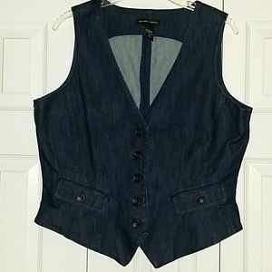 New York & Company denim vest