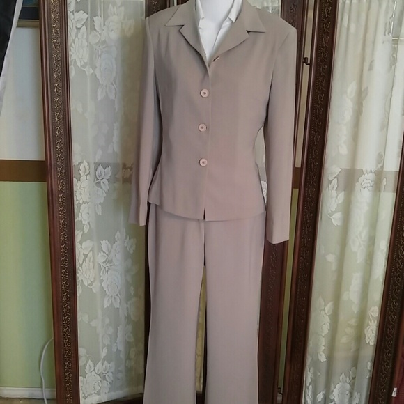Expozay tan two piece suit