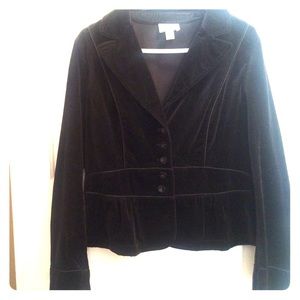Black velvet Loft jacket