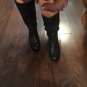 Black Leather Boot
