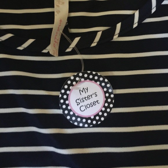 striped shirt with lace on sleeves - Picture 2 of 2