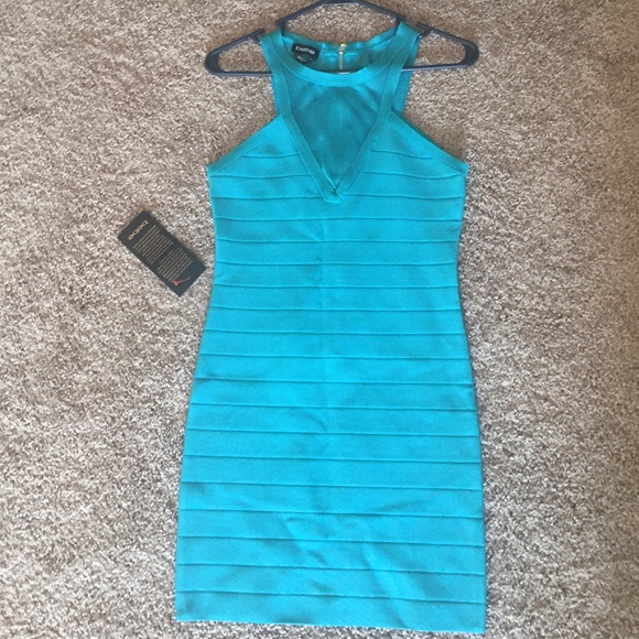 Mesh Bebe Bodycon Dress - Picture 1 of 3